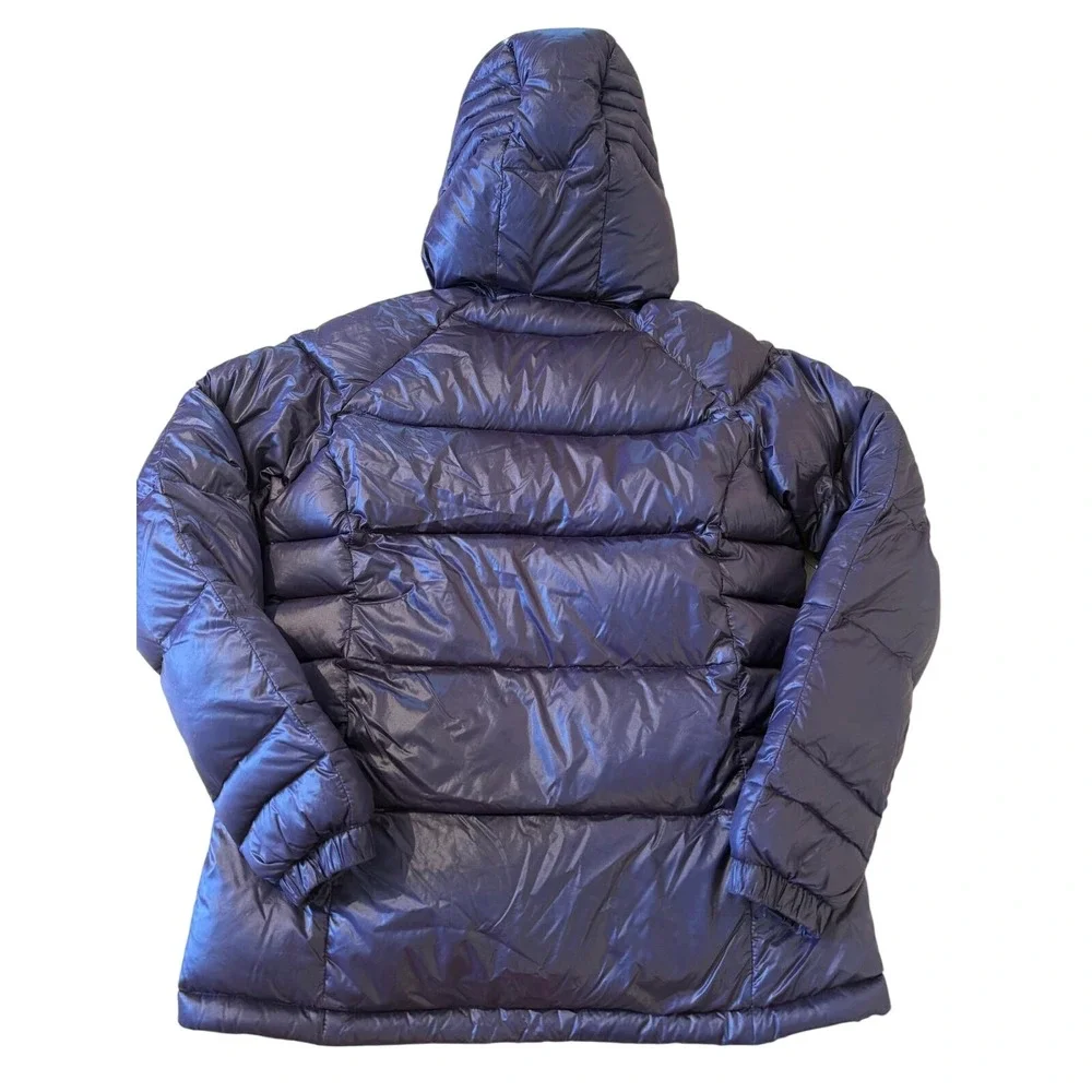 Helly Hansen Puffer Jacket Purple Hooded Down Filled Quilted Mens Size 95 M